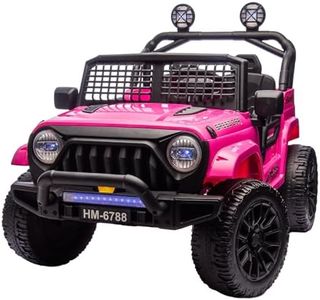 24V 2 Seater Ride On Car,Electric Car for Kids,Ride on Toys,Kids Cars with Parent Remote Control, 3 Speeds Adjustable, Bluetooth, Spring Suspension, AUX Port(Black, 24V-2Seater)