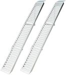 2Pcs Foldable ATV Ramps 72" L x9 W, Folds into Three Sections ATV Ramps, Silver Color, Metal Loading Ramps Total Weight Capacity 1500 lbs