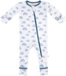 DREAMLAND BABY Bamboo Viscose Baby Pajamas (0-24 months). Ultra Soft Viscose Sleepers with 2-Way Zipper, Mitten & Foot Cuffs