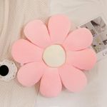 Menoeceus Flower Pillow, Daisy Flower Shaped Throw Pillow Floor Pillow Cushion, Plush Pillow Cute Decorative Pillow Seating Cushions & Room Decor for Bedroom Sofa Chair(Sakura Pink, 40cm)