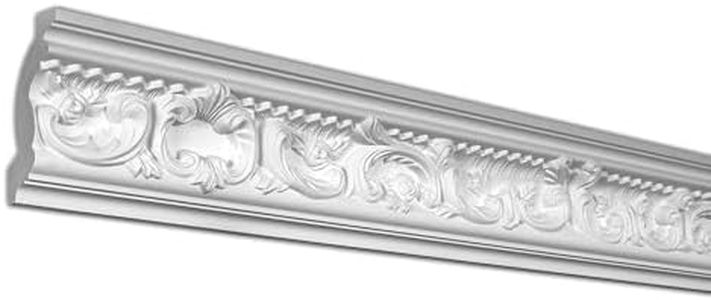 Architectural Products by Outwater 3P5.37.00676 Crown Moulding, 2-Pack, White