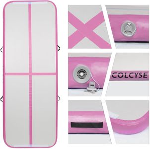 Air Gymnastic Track Mat – Pink, 300x100x10cm Inflatable Tumble Mat