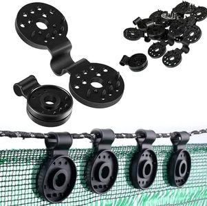 50Pcs Shade Cloth Heavy Duty Lock Grip, Shade Cloth Plastic Clips, Windproof Awning Clamp Grip, Round Plastic Black Clips for Sun Shade Net, Reusable Tent Clips Accessory for Camping