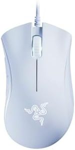 Razer DeathAdder Essential White Edition - 6400 DPI Ergonomic Wired Gaming Mouse - RZ01-03850200-R3M1