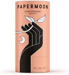 PAPERMOON UNSCENTED NATURAL DEODORANT PLASTIC FREE ALUMINIUM FREE AUSTRALIAN MADE 75g