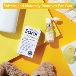 Earol Baby Olive Oil Ear Spray, 10ml – For Ear Wax Removal, 6m+