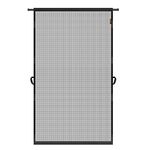 MAGZO Hanging Screen Door, Fits Door Size 38" x 82" (Curtain Size 40'' x 83''), Upgraded Fiberglass Screen Door Mesh with Tension Rod&Hook&Loop (One Piece Can be Installed in 2 Ways), Weighted Bottom