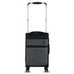 it luggage| World's Lightest Bag | Debonair-Small-Black-54cm| Softsided| Cabin Luggage | 8 Wheel Trolley Bag