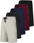 Boys Workout Quick Dry Shorts Youth Clothes Mesh Active Athletic Basketball Soccer Kids Pockets Running Teen Dry-Fit XL (14-16) 5-Pack