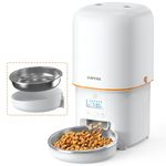 Yuposl Automatic Cat Feeders - 16 cup/136 oz for Pets, Timed Automatic Pet Feeder with Over 180-day Battery Life, Automatic Dog Feeder 1-6 Meals Control, Cat Food Dispenser Freshness Dry Food