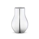 Georg Jensen Cafu Small Vase - Mirror Polished Stainless Steel - Designed by HolmbäckNordentoft - Luxury Flower Holder - H 21.6 cm x D 14.8 cm