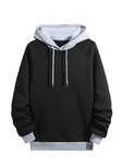 The Modern Soul Solid Hoodie for Men | Sweatshirt for Men Black