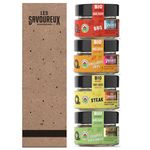 Spices and Seasonings Blends - Certified Organic - Sugar Free Keto - Pack of 4 - BBQ, Grill, Steak and Vegetable Spice Gourmet Gift Set