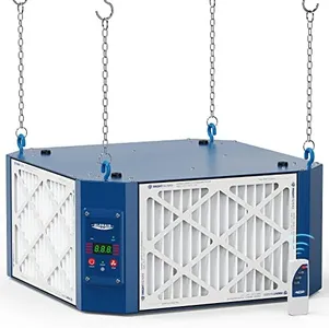 ALORAIR 360 Degree Intake Air Filtration System Woodworking - (1050/1350 CFM) with Strong Vortex Fan, Hanging Mode for Garage Works Shop, Shop Dust Collectors, Purecare 1350