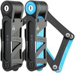 Seatylock FoldyLock Compact Folding Bike Lock - Award Winning Patented Lightweight High Security Bicycle Lock - Heavy Duty Anti Theft Smart Secure Guard with Keys & Case for Bikes or Scooters