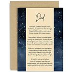 Old English Co. Birthday Card for Dad - Male Birthday Card for Him - Birthday Poem - Star Traditional Card - Unique Poem Birthday Card for Men - Contemporary | Blank Inside Envelope