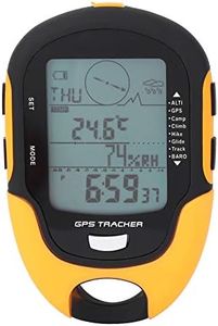 Barometer, GPS Navigation Receiver Handheld USB Rechargeable Digital Altimeter Barometer Clocks Boat Cabin for Hiking