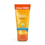 VLCC Kid's Sunscreen SPF 30 PA +++ - 75ml Sunscreen for Kids | Dermatologically Safe and Paediatrician Tested Sunscreen | UVA & UVB Protection | No White Cast | Paraben & Silicone Free