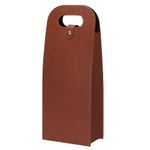 PATIKIL 2 Bottle Wine Gift Bag, Wine Bag Reusable Leather Wine Tote Carrier for Wine Bottles Portable Champagne Gift Bags for Picnic Party Wedding, Coffee