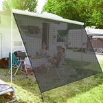 PHATRIP Sun View Blocker Front Panel for Awnings, Sunshade for Caravan Motorhome Camper 245 * 280cm