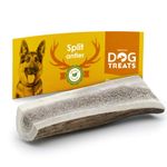 Natural Dog Treats - Deer Split Antler for Dogs Medium - Antlers for Dogs 100% Natural - Premium Deer Antlers for Dogs - Lasting Dogs Antlers Chew - Size Medium (76-100 g) - Christmas Dog Treats