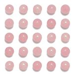 NCB 200pcs 4mm Rose Quartz Loose Beads for Jewelry Making, Natural Semi Precious Beads Round Smooth Gemstones Spacer Beads Charms for Necklaces Bracelets (Rose Quartz(Pink Color), 4mm 200Beads)