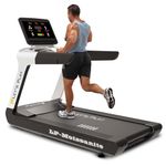 Toning Let'S Play Lp-Moissanite Commercial Treadmill For Gym I 20 Level Auto Incline Running Machine I Max User Weight 220Kg I Top Speed 18Km/Hr I Durable Design For Intense Workouts,Black