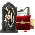 TIED RIBBONS Rakhi for Brother with Gift Combo - Premium Rakhi with Ram Lalla Idol Statue and Mini Greeting Card- Raksha Bandhan Gift for Brother Bhaiya Men