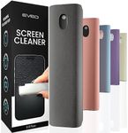 Screen Cleaner Spray and Wipe by EVEO - Computer Screen Cleaner, Laptop Screen Cleaner, Car Screen Cleaner MacBook & iPad Screen Cleaner, iPhone Cleaner, 2in1 Touchscreen Mist Cleaner - (0.3 oz) Grey