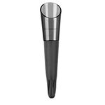 Le Creuset WA143L-31 Instant Aerator Wine Pourer With Drip-Free Pouring Edge, Model WA-143, Suitable For All Wine Bottles, Plastic, Black Onyx, 59138011047068