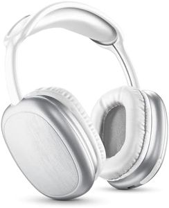 Music Sound | Auriculares Bluetooth MAXI2 | Auriculares On Ear Bluetooth 5.0 - Play Time 22h - Charging Time 1,5h - Micrófono Integrado - Controles en el pabellón y Diadema Ajustable, Color Blanco