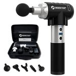 Booster Pro 2 Percussion Massage Therapy Massage Gun: Quiet + Powerful. Vibrating deep Tissue Ball Head, Deep Tissue Massage Gun, Latest Noise Reduction Technology