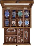 SONGMICS Watch Box with 8 Slots, 2-