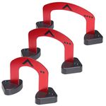 GoSports Align Putting Gates Practice Set: Includes 3 Premium Metal Gates (2" / 3" / 4") - Use on The Green or at Home, Red