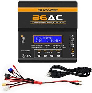 SUPULSE Lipo Battery Charger B6AC 80W Dual RC Car Charger Discharger AC DC RC Battery Charger for 2-6S Li-ion Life LiHV 1-15S NiCd NiMH PB Smart Battery Charger Lipo Balance Charger