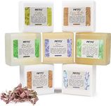 Pifito Melt and Pour Soap Base Sampler (7 lbs) │ Assortment of 7 Bases (1lb ea) │ Hemp Seed Oil, Clear, Aloe Vera, Goats Milk, Cocoa Butter, Shea Butter, Castile │ Glycerin Soap Making Supplies