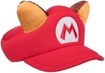 The Super Mario Video Game Raccoon Red Cosplay hat with ears