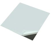 Stainless steel bright/mirror polished metal sheets plates - 150mm x 100mm x 1.2mm-2Pk