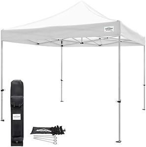 Caravan Canopy TitanShade 10 x 10 Steel Frame Portable Instant Canopy Kit, White
