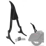 Black Sissy Bar Passenger Backrest Rear Pad Compatible for Harley Davidson Touring 1997-2008 Road King Electra Glide Street Glide FLHR FLHX FLHT FLTR [26 Inches Height]