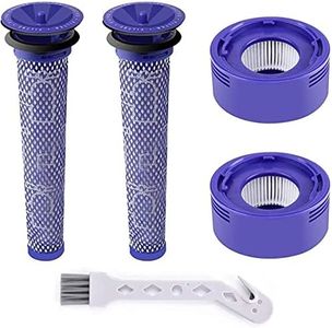 2sets Post Motor Filter and Pre HEPA Filters Replacement Filter Kit for Dyson V7 V8 Animal Absolute Cordless Vacuum Cleaner Replace Part# DY-96566101 DY-96747801