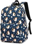 Esfoxes Girls Backpack for Elementary Middle School, Kids Teens School Bag Women College Bookbag Laptop Backpacks, Cat