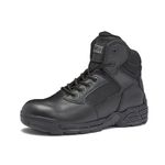 MAGNUM Men's Stealth Force 6 Inch Waterproof Black Tactical Boots, Leather Military Combat Desert Boots, Black, 15