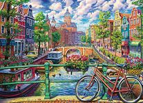 Cobble Hill 1000 Piece Puzzle - Amsterdam Canal - Sample Poster Included