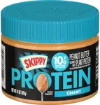 SKIPPY Peanut Butter Blended with Plant Protein, Creamy, 14 Ounce (Pack of 6)