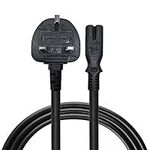 1M Prong Polarized UK Plug AC Wall Power Cord for Vizio/Sansui/Hisense/Emerson/Sanyo/Toshiba/JVC/Sharp TV, Vizio Sound Bar, Bose-Companion 3, 5 Multimedia Speaker System