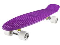 Ridge Skateboards Children Kids Big Brother Large Retro Cruiser-Purple/White Wheels, 27 Inch