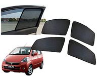 Auto Pearl Black Z Window Plug-in Half Sun Shades Car Curtain Compatible with - Zen Estilo Type 2 (Set of 4) Color Black