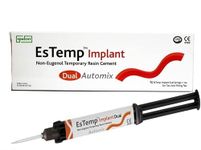 ESTEMP Automix Extra Strong Repair Paste for Crowns, Bridges, Inlay, Onlays, Posts, Pins, Implants Self Curing Temporary Dental Repair Kit - 8 Mixers 1 x 8gr Cartridge
