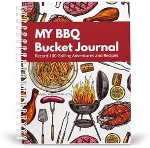 My BBQ Bucket Journal - Grilling Tips, Recipes, & Cooking Instructions in a Spiral Bound Journal - Create Your Own Custom BBQ Recipes - Record Your Grilling, Smoking, & Cooking Experiences